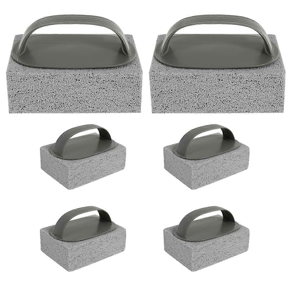6-Pack Grill Cleaning Pumice Brushes with Cleaner Brick Block BBQ Cleaning Tool Remove Grease Oil S