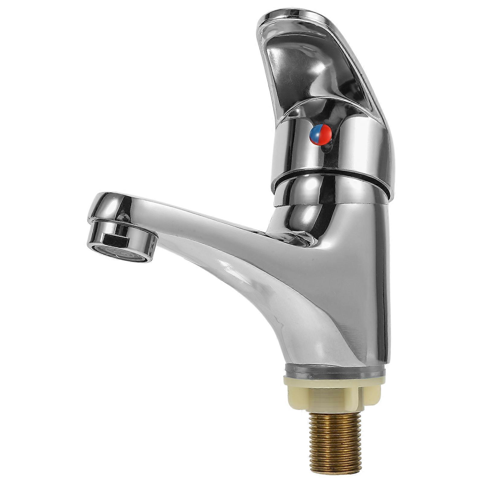 Silver Alloy Water Faucet with Solid Metal Construction for Kitchen Sink Use Looks Well and Durable 2012 Size