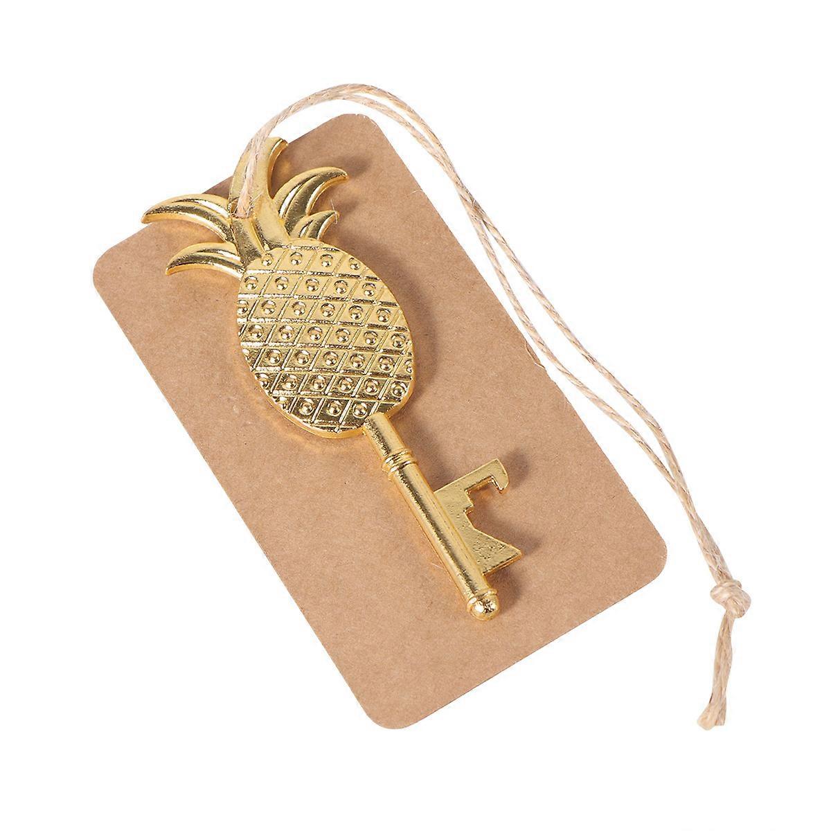 Chocolate Zinc Alloy Pineapple Shaped Bottle Opener Multi Functional Key Chain Gift Fits Many Sizes