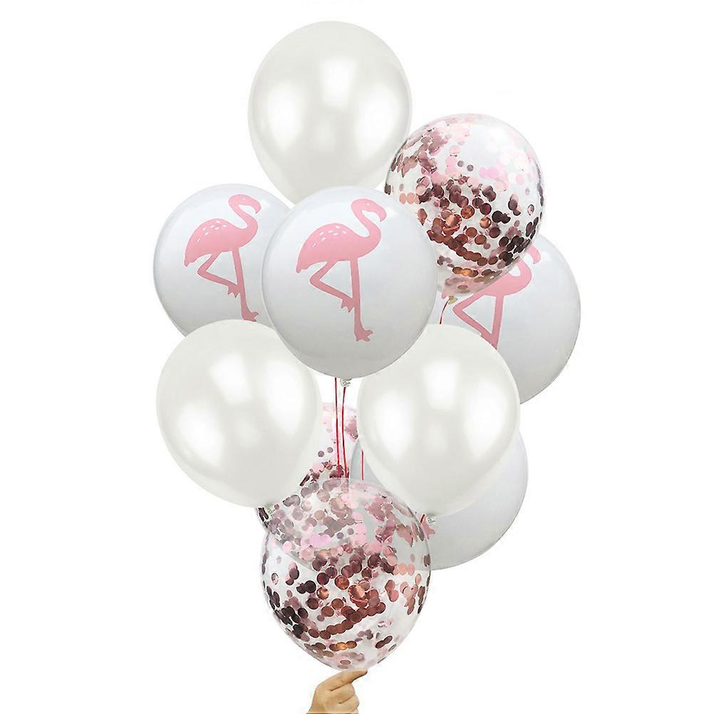 Tropical Color Balloons Summer Printing Latex Wedding Party Favors 12 Inch Pink 40Pcs/Set