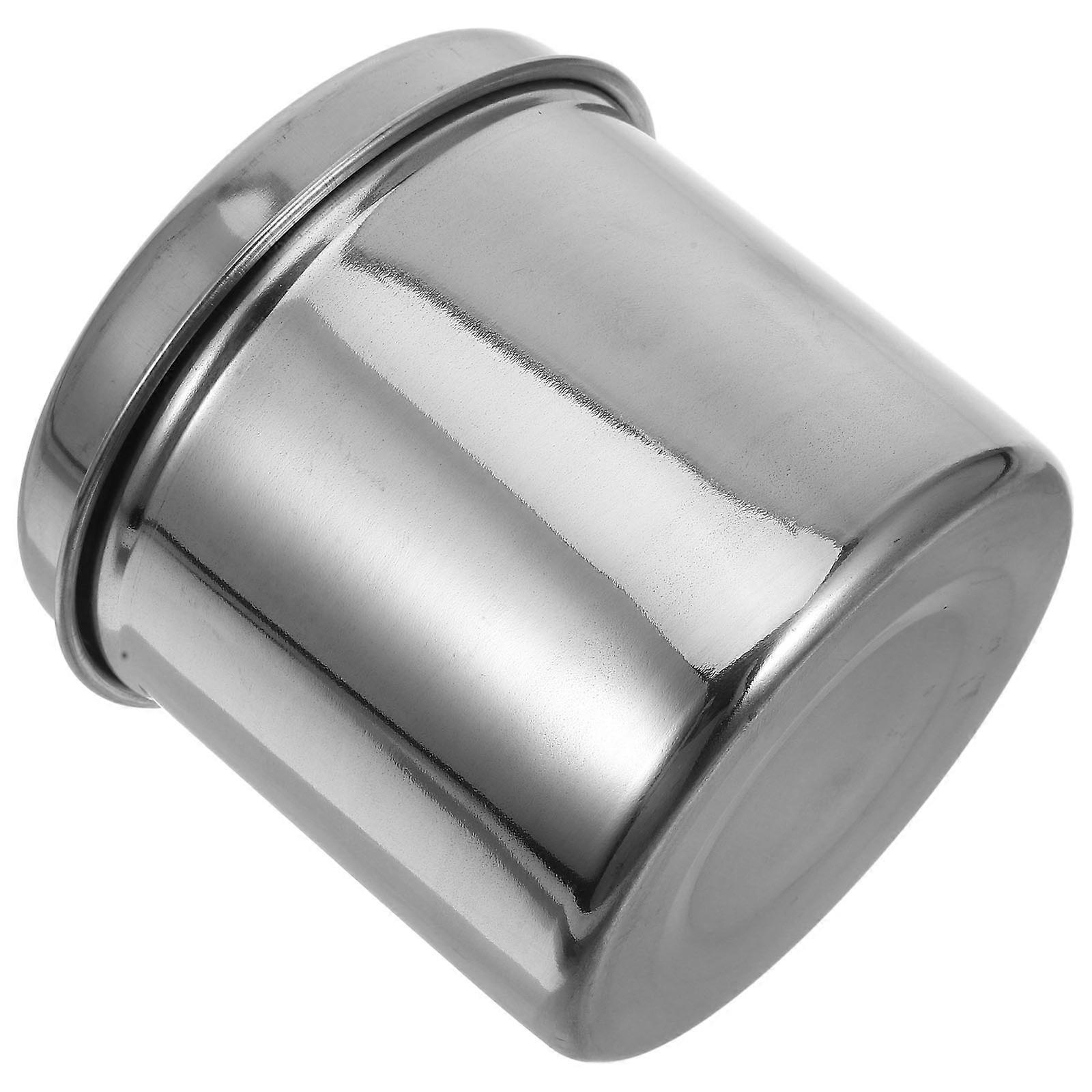 Pot à vinaigrette en acier inoxydable argenté avec joint d'étanchéité