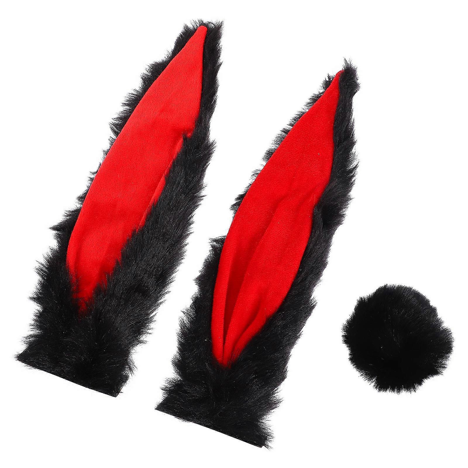 1 Set Motorcycle Decor Bunny Ears and Tail Accessories