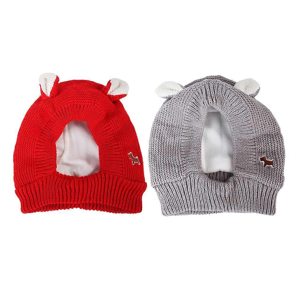 Cute Rabbit Ear Cap For Dogs And Puppies Perfect For Birthday Parties And Weekend Gatherings Made From Soft Knitted Material 1Pcs