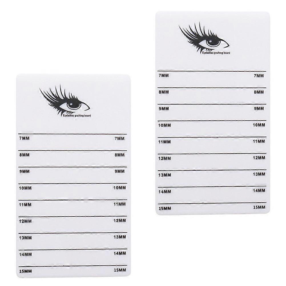 Eyelash Display Plate 2 Pcs Rectangle Shape Ideal For Cosmetology Schools Size 11.7x6.7cm Eyelash Organization