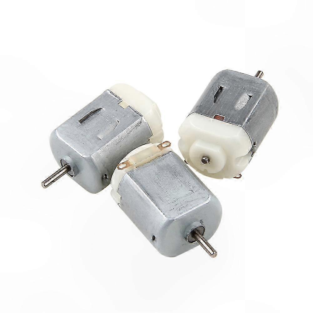 Set of 3 Speed 130 Type Toy Motors with Power Reliable & Efficient Perfect for Enhancing Robotics & Craft Projects