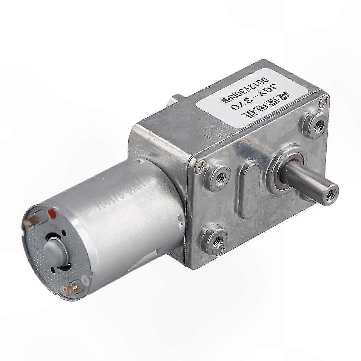 12V DC Gear Motor with 30RPM Speed Reduction for DIY Projects and Automation Applications
