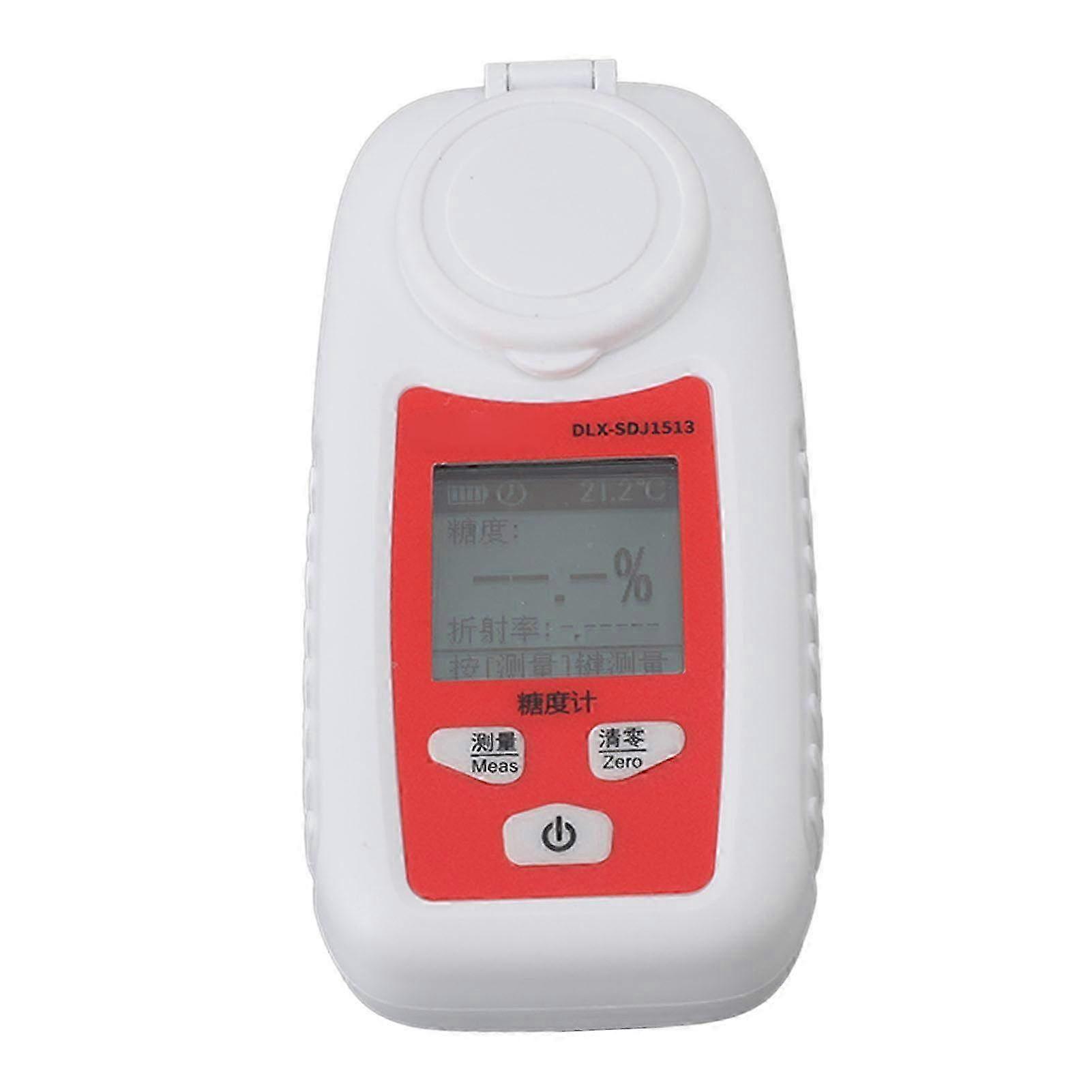High Accuracy Fruit Sugar Meter - Multifunctional Handheld Portable Sweetness Measurement Tool DLX-SDJ1513 (0-35%) for Fruits & Juices