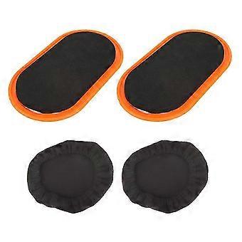 2 Pcs Sliding Discs Workout Slider Mats - Fitness Equipment for Abdominal Muscle Training & Sports Performance