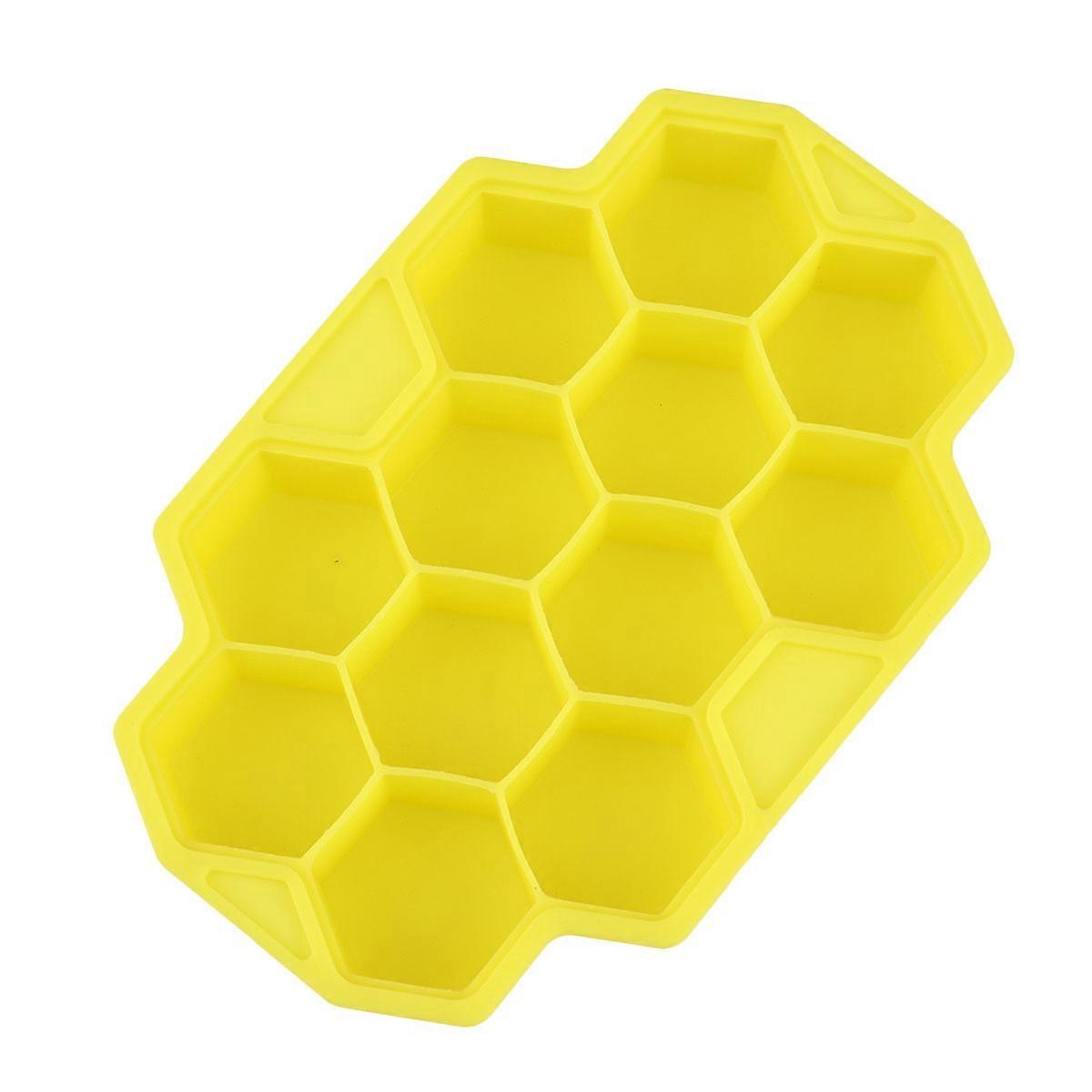 Ice Maker Grid with Lid in Honeycomb Shape 2Set for Kitchen Use Perfect for DIY Projects and Creative Food Preparation