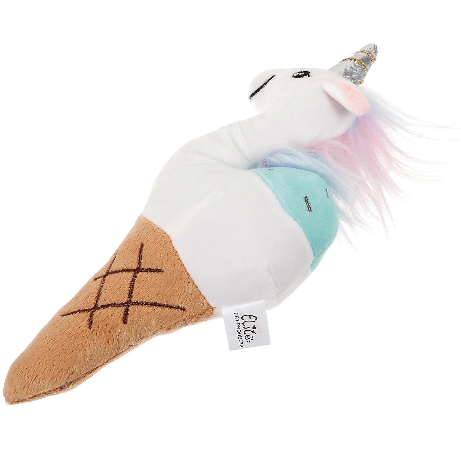 Multi Coloured Plush Dog Toy Squeaky Sound For Puppy Entertainment 1 Pcs