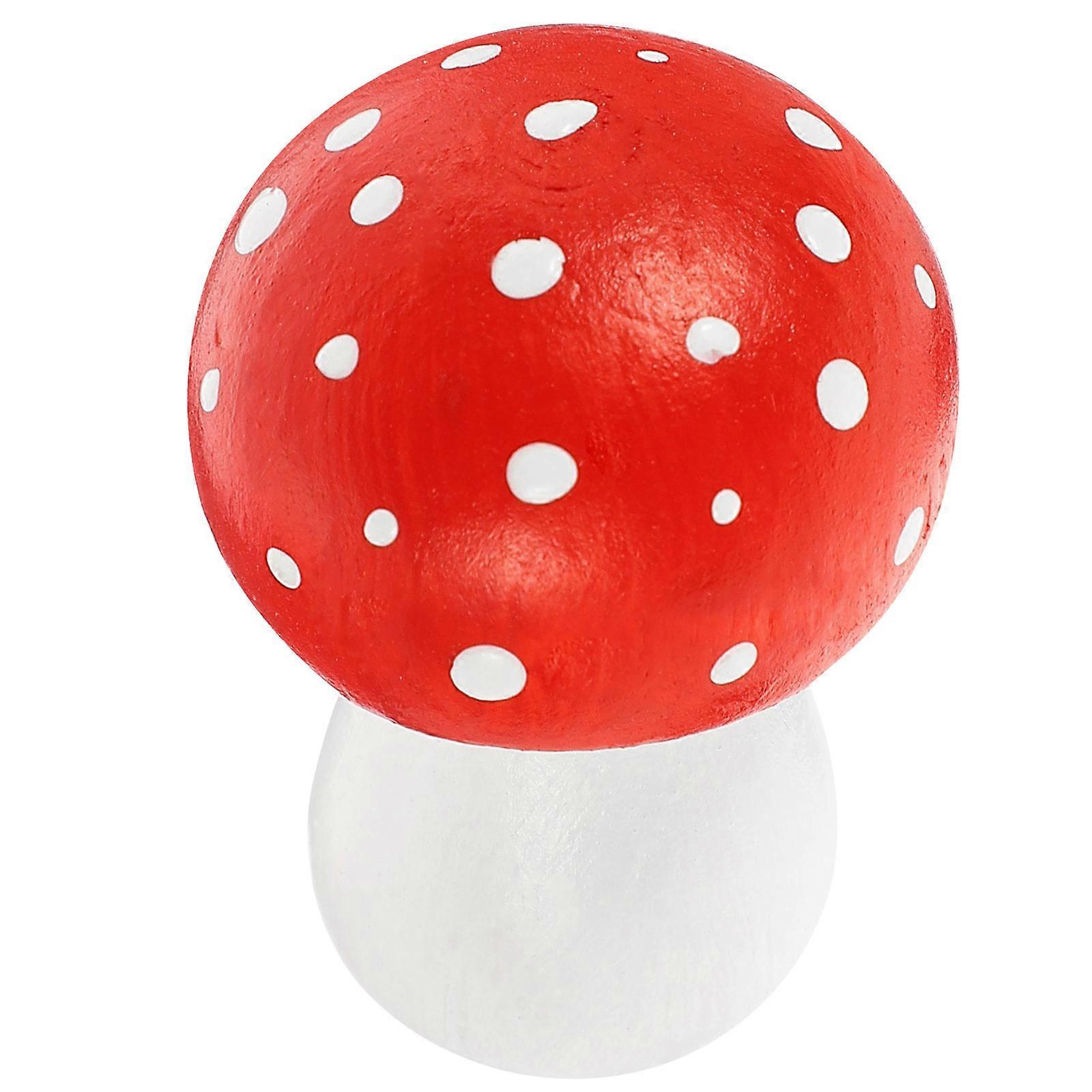 Mushroom Craft Micro Landscape Decoration 4.5X3X3CM Multi Color 1 Set