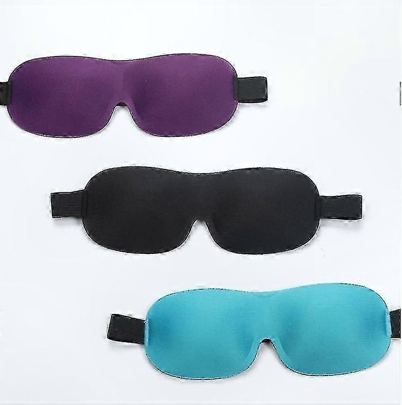 3-Pack 3D Sleep Mask with Adjustable Strap for Enhanced Nighttime Comfort