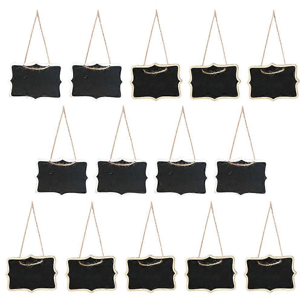 Small Chalkboard Sign Hanging Rectangular Table Decoration Menu Display Wood Material Suitable For Restaurant Use 20Pcs