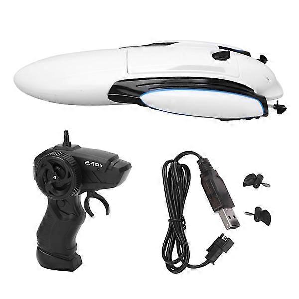 T17B 2.4Ghz Remote Control Boat 1/47 RC Toy Boat Double-sided for Sea Pool River White
