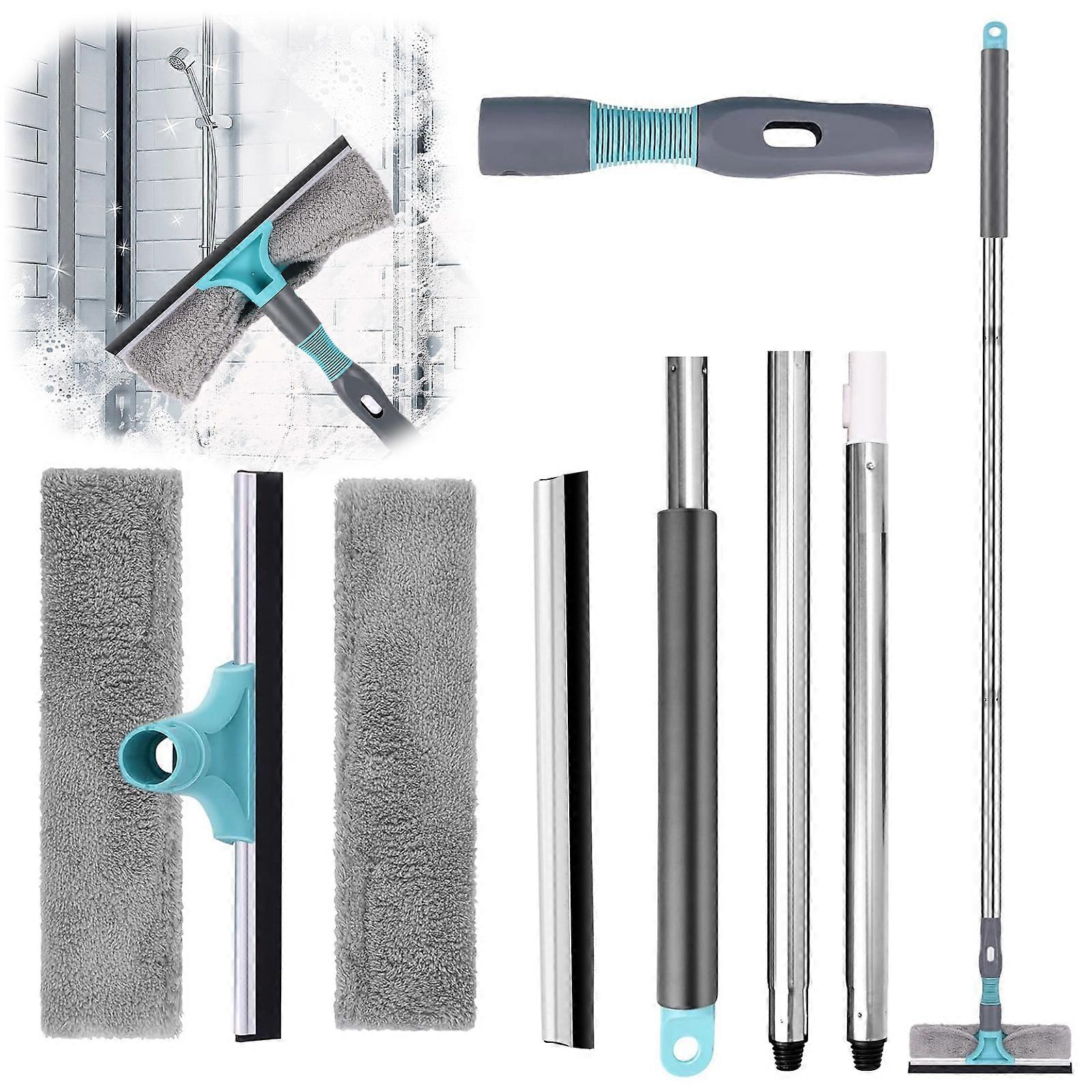 2-in-1 Bendable Window Cleaner Squeegee Set
