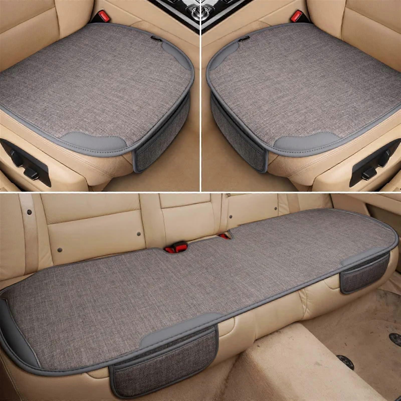 Autositz-Schutzpolster Gray Full Set, Atmungsaktive Universal-Sitzschutzmatte für Autositz, Four Seasons Autositzbezug
