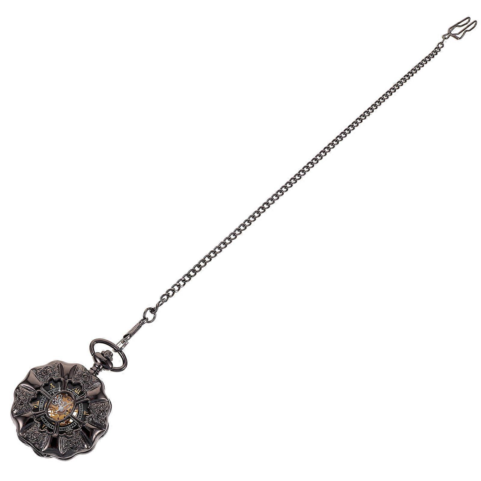 Antique Design Pumpkin Shaped Pocket Watch For Formal Events Made Of Alloy With Timekeeping Function 1Pcs
