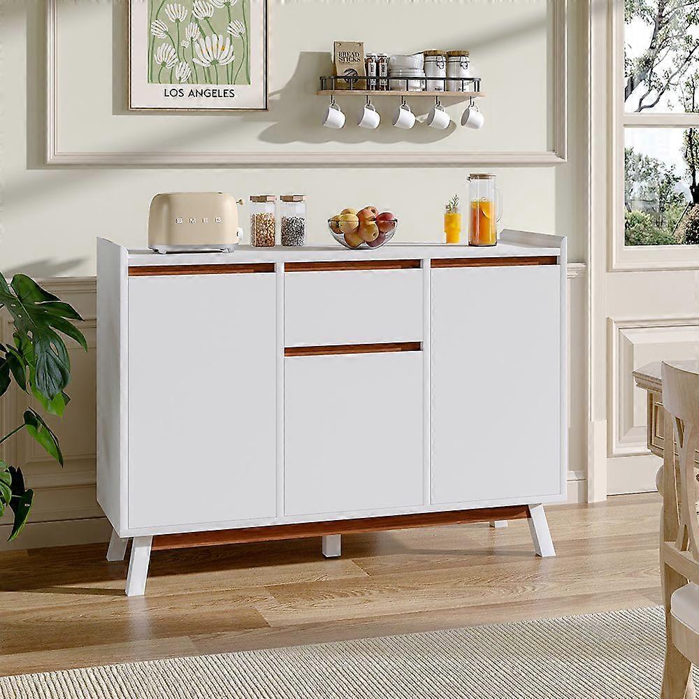 White Storage Sideboard with Drawer