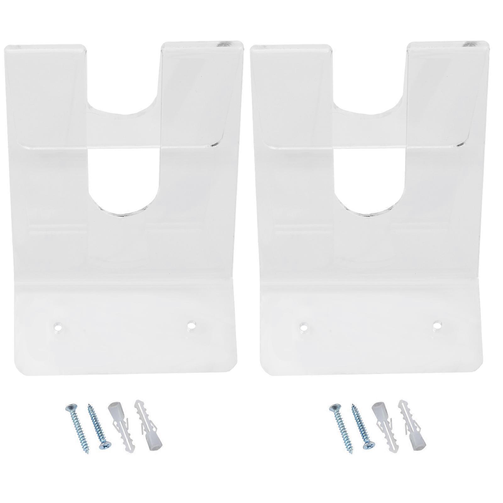 Transparent Acrylic Kayak Paddle Storage Rack for Wall Mount 2 Pack Easy to Install