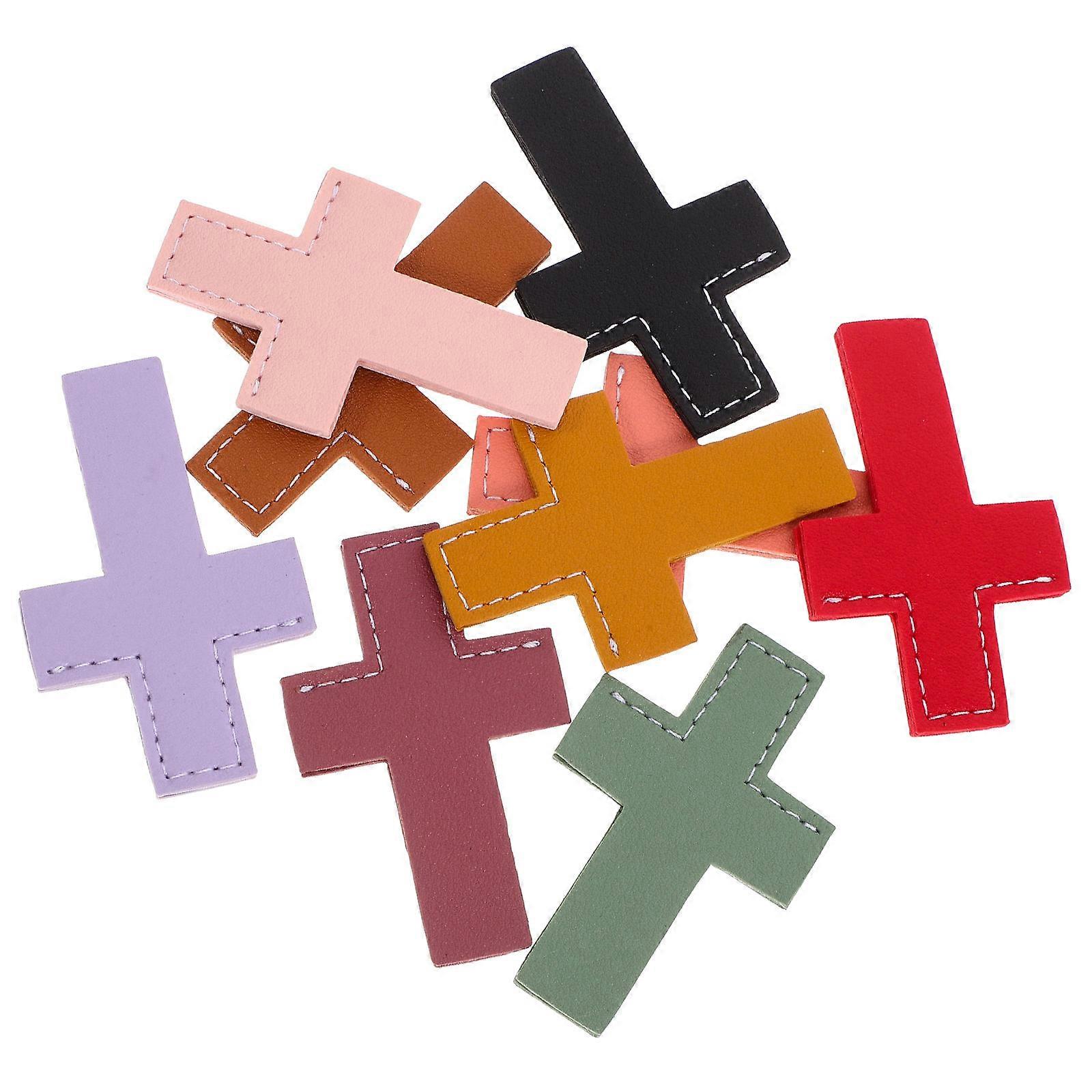 Cross Shape Mini Portable Bookmark Page Markers 9Pcs For Students Teachers Reading Page Protection Accessory