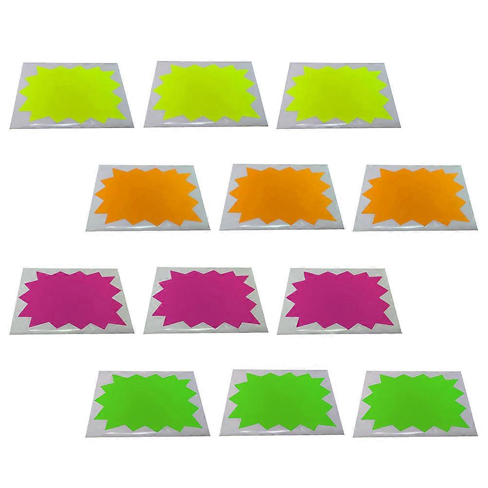 Supermarket Price Decals 50Pcs Assorted Color Suitable For Business Owners Labeling Goods With Finish