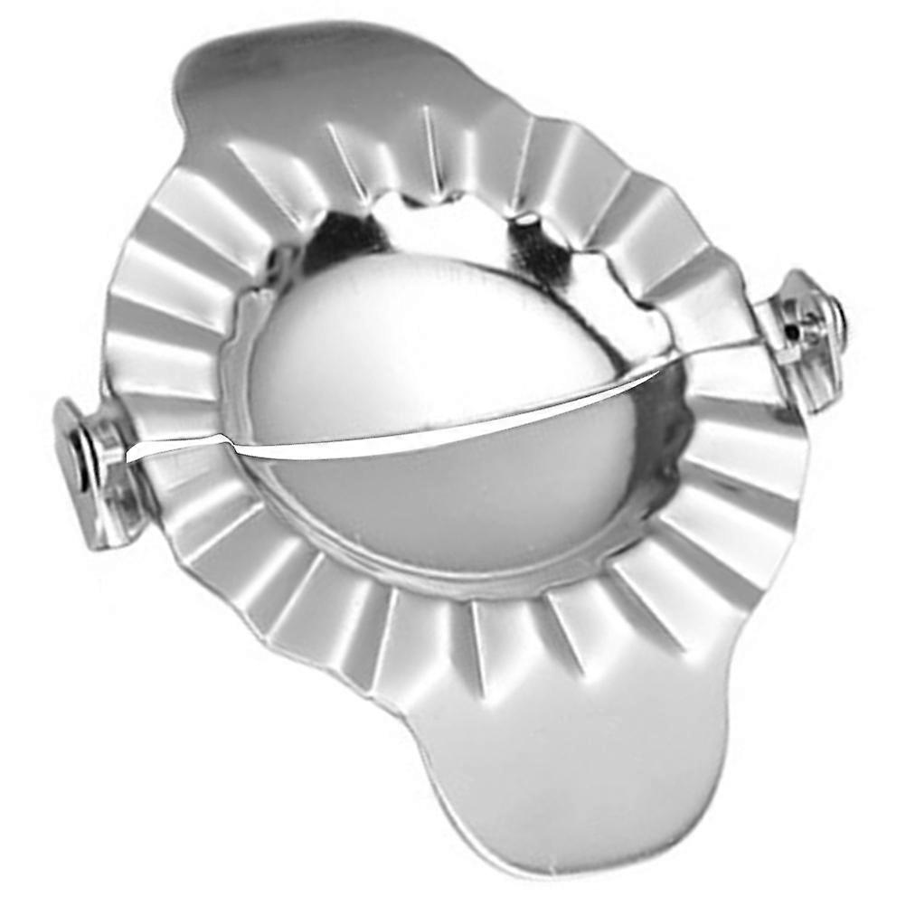 Handheld Dumpling Mould Maker Manual Dumpling Press For Celebrations Amateur Cooks Silver 1Set