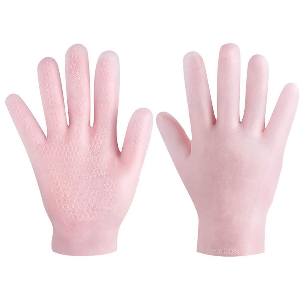 Pink Hand Gloves for Moisturizing and Size Fits Most SEBS