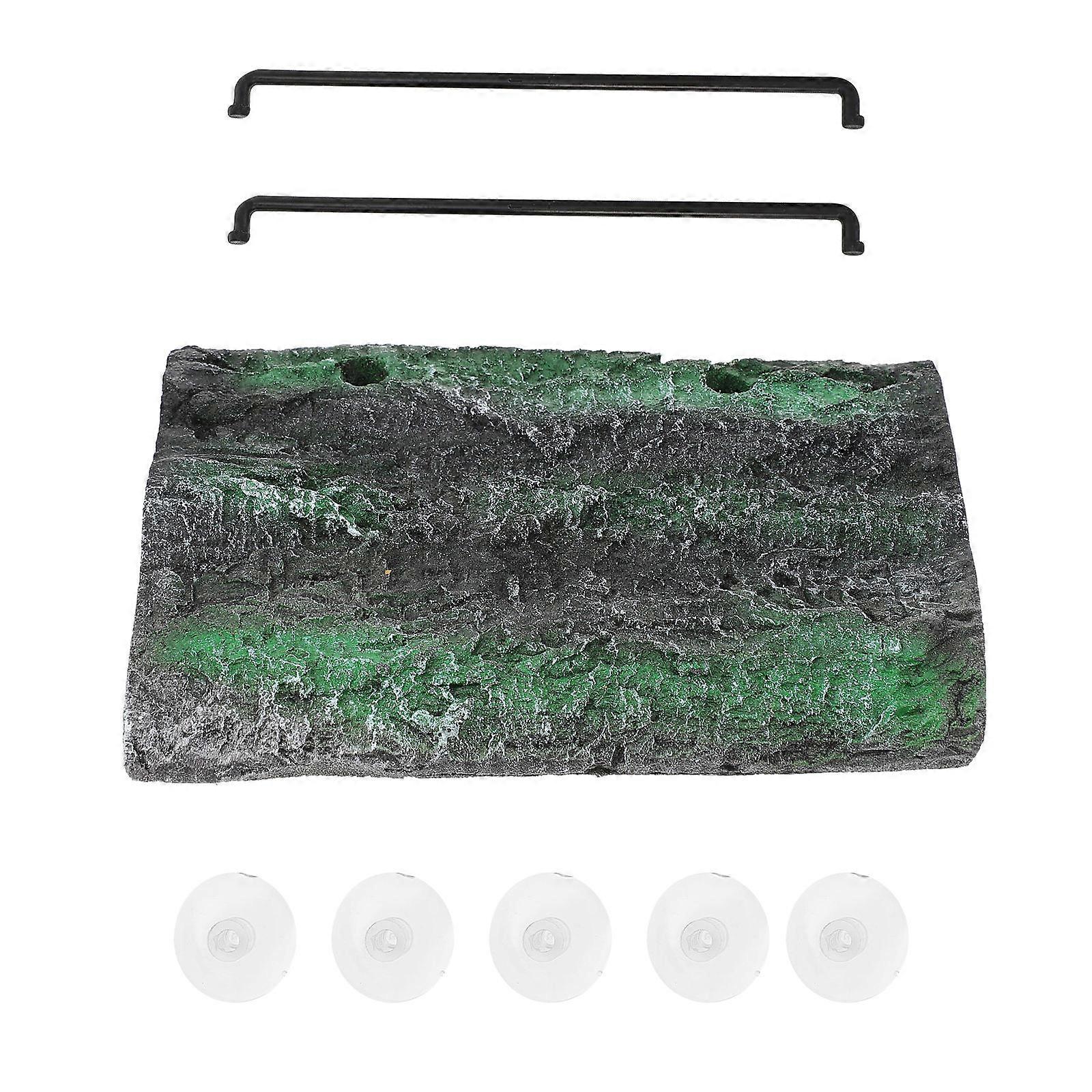 Turtle Floating Platform For Climbing Aid In Fish Tanks Featuring Green Foam Design 1Pack