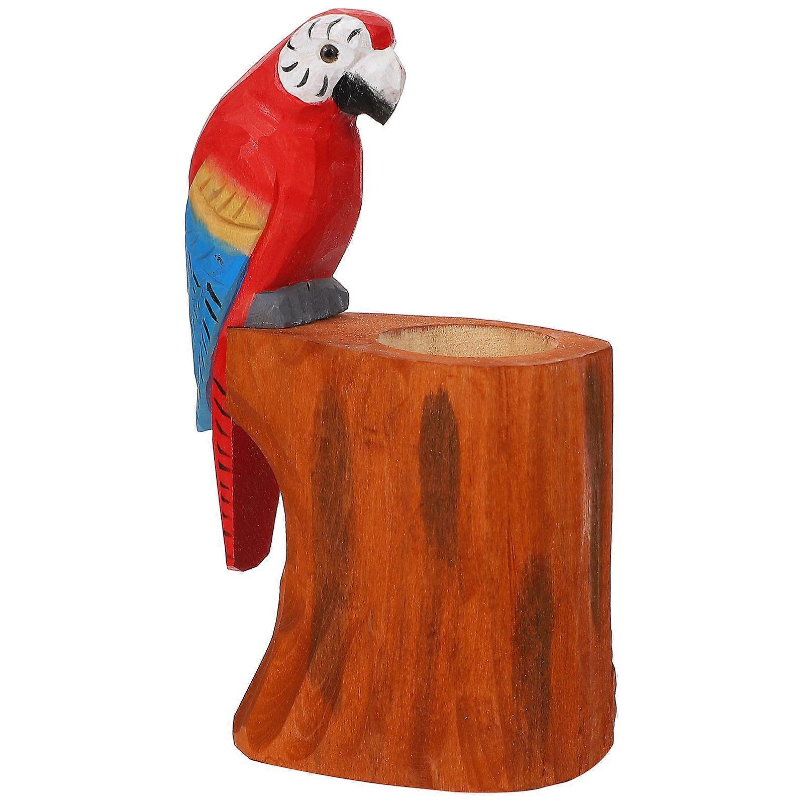 Creative Wooden Animal Pen Organizer – Desktop Storage for Home, Office & School – Unique Decorative Design to Keep Workspace Tidy & Organized