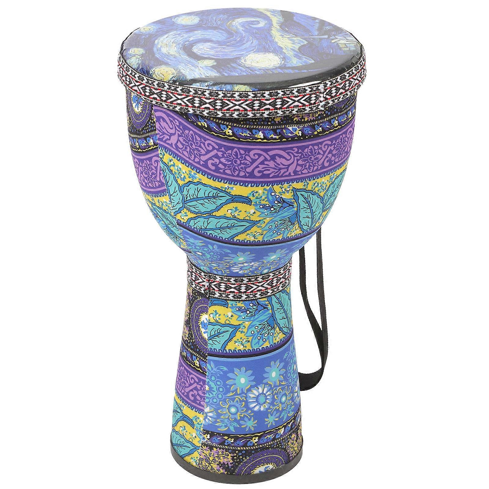 Kids Percussion Drum Hand Drum Suitable for Parties and Concerts Featuring Drop Resistant and Wear Resistant Pvc Material in Blue 1Pack