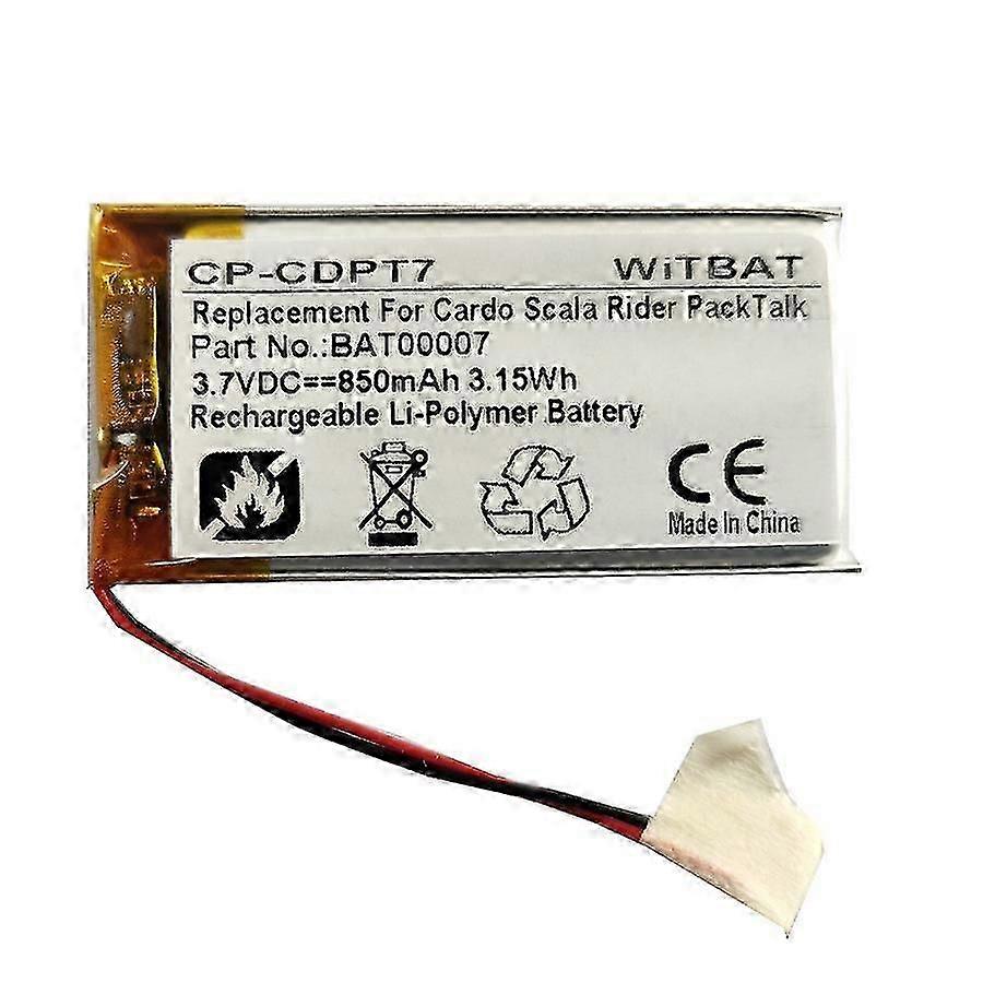 Suitable For Cardo Scala Rider Freecom 4x Bluetooth Headset Battery Bat00008