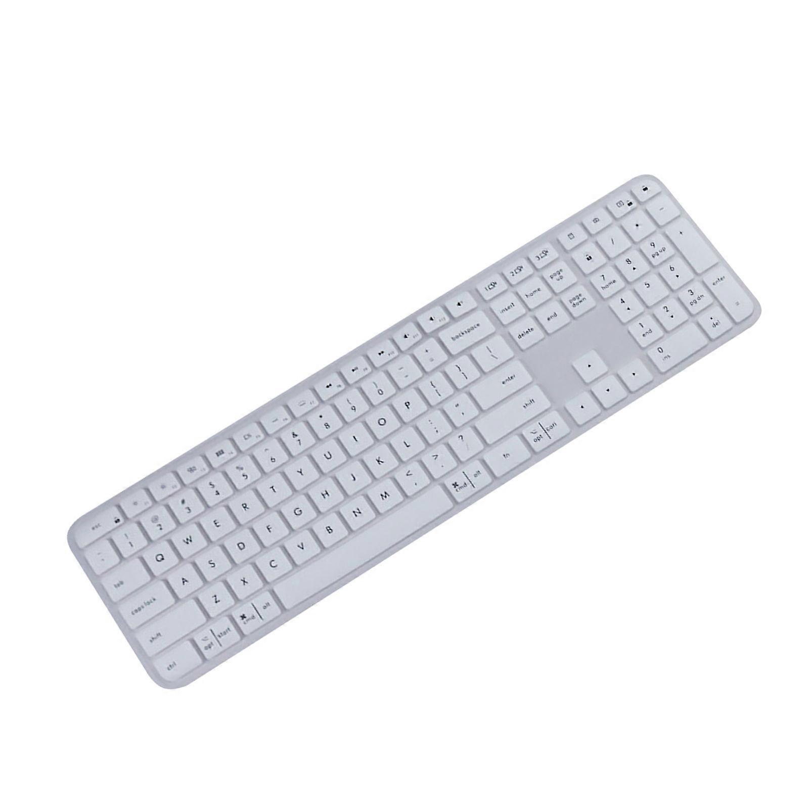 Thin Silicone Keyboard Protectors for Craft Mx Keys Keyboard Cover Wireless Keyboard Ergonomic Keyboard Cover Protectors  White