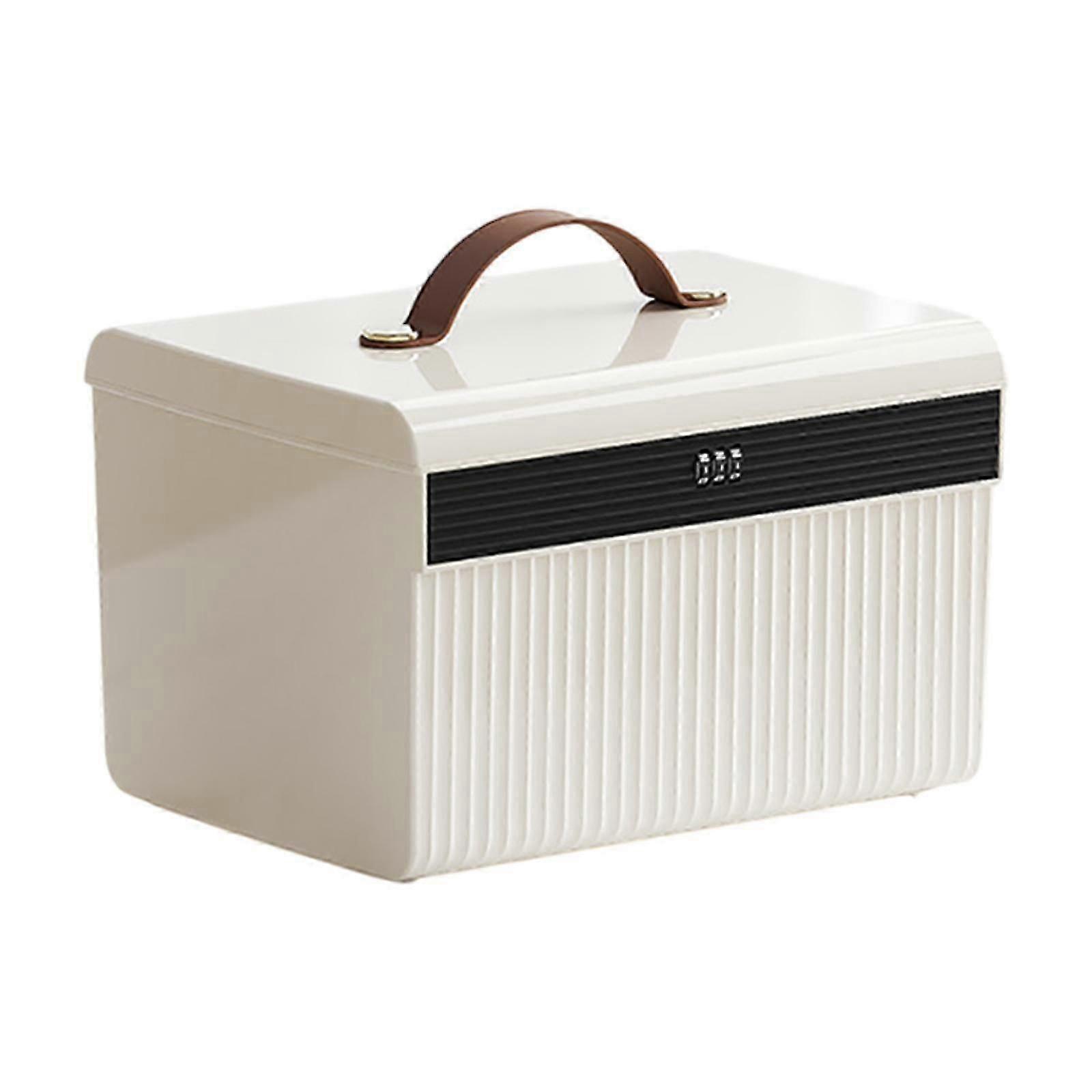 Lockable Storage Box Lockable Container Organizer Spacious Portable Locking Box