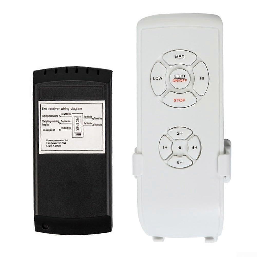 Intelligent Timer Remote Control for 110V220V Ceiling Fans and Lights with Adjustable Settings (220V)
