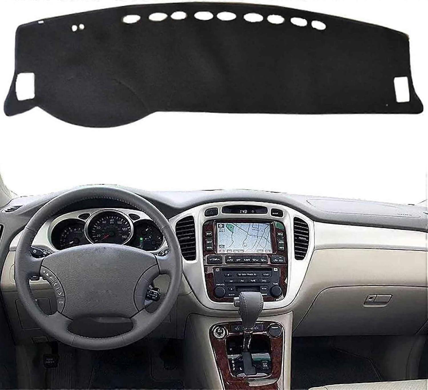 Dash Cover Fits Toyota Highlander XU20 2001-2007, Dashboard Protector, Sun Glare Shield, Non-Slip, Anti-Scratch Pad