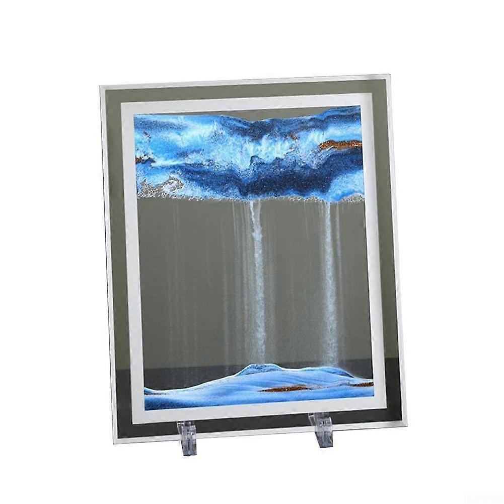 A living 3D sand painting creates a relaxing atmosphere through beautiful movements.