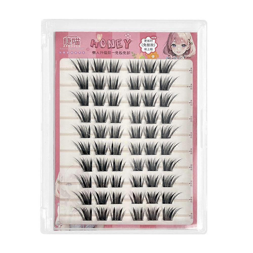 Glue-free Snake-style False Eyelashes Segmented Simulation Natural Voluminous