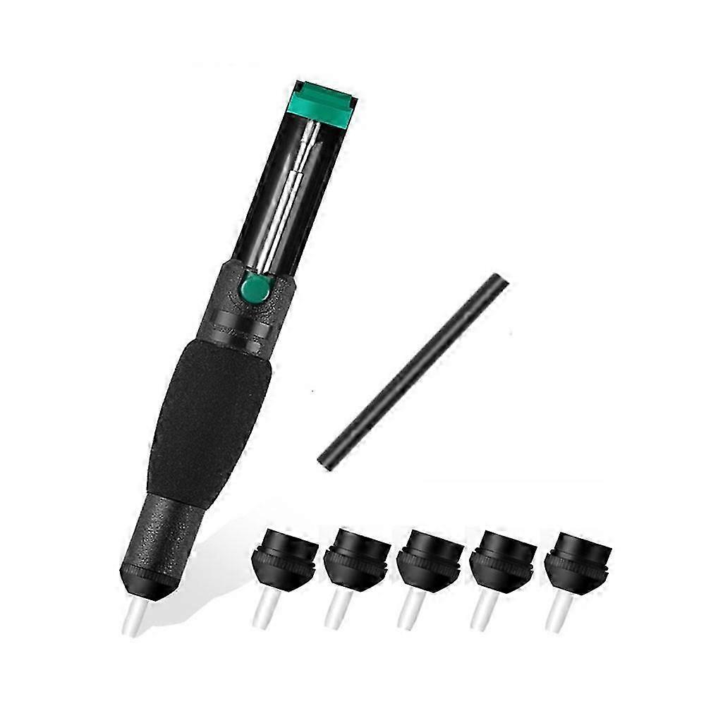 Powerful Double Ring Desoldering Pump - Suction Vacuum for Solder Removal with Extended Functionality