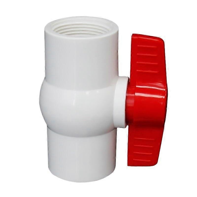 BSP Female Thread PVC Ball Valve Coupler Adapter 1/2" 3/4" 1" 1-1/4" 1-1/2" Water Connector for Aquarium Fish Tank