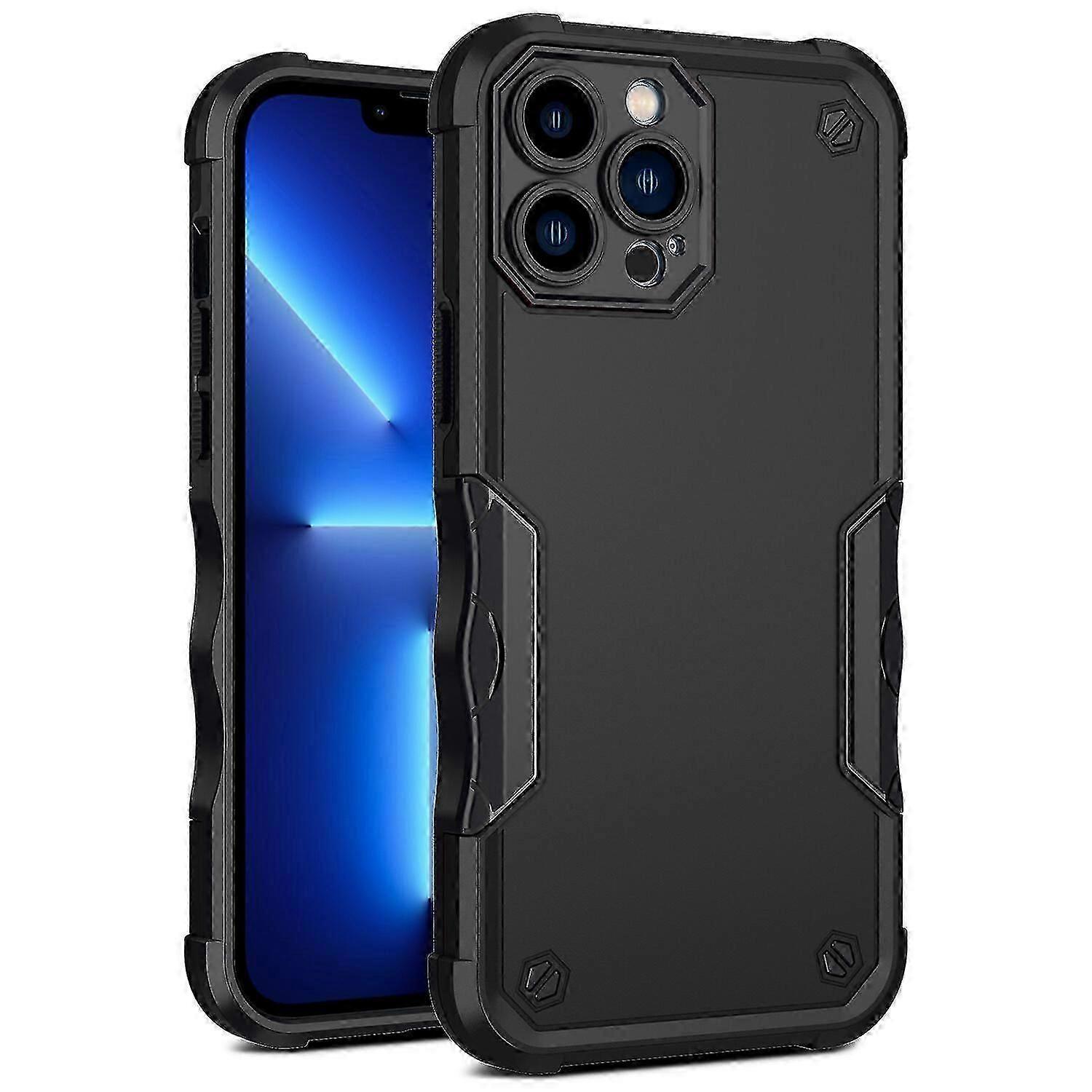 For Iphone13 Pro Max Case, Heavy Duty Dual Layer Slim Shockproof Cover Hr