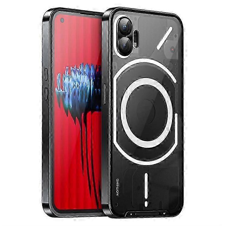 Magic Shield Magnetic Series Phone Case Compatible For Nothing Phone (2) Compatible with MagSafe, Metal Frame Protective Cover wit