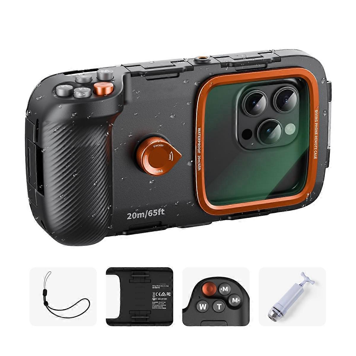 20M Waterproof Diving Case for 16 S25 S24 Bluetooth