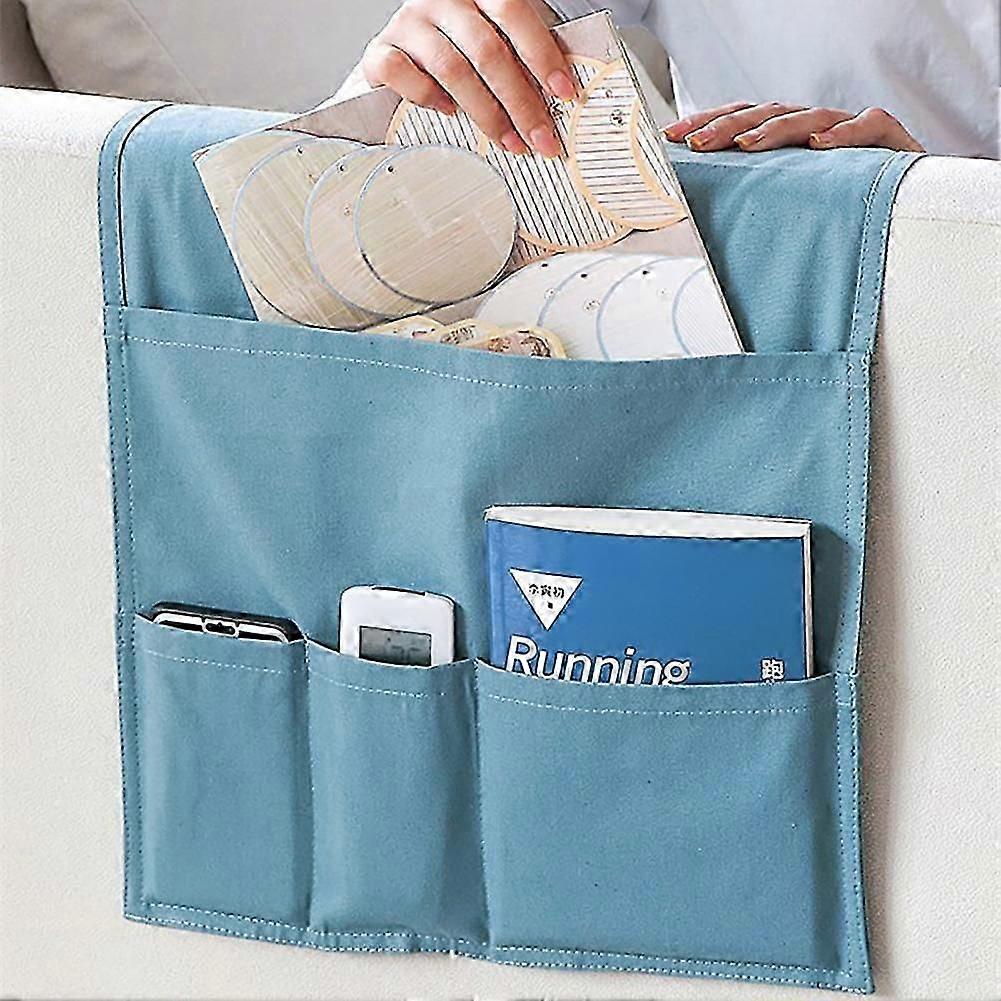 Sofa Organizer Canvas Bedside Storage Organizer Bag