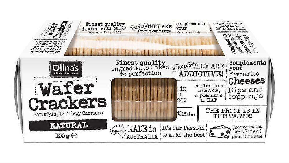 Olinas Bakehouse Natural Wafer Crackers 100g - 3 Pack