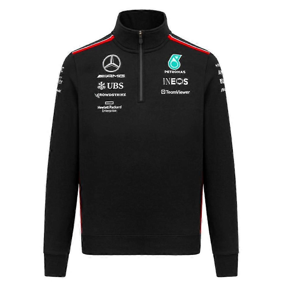 2023 Mercedes Team Half Zip Sweat (sort)