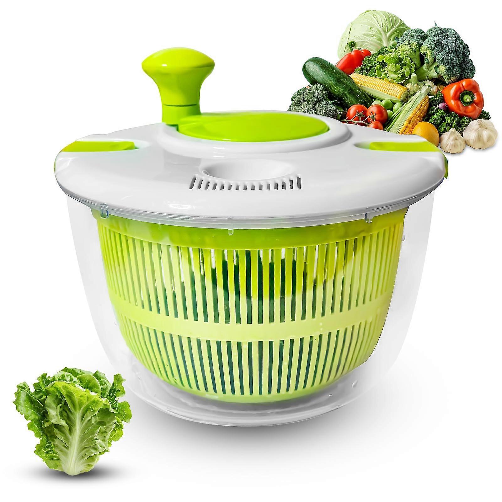 Salad Spinner 5L - Vegetable and Fruit Washing Dryer for Lettuce, Greens, Pasta, and Vegetable Drying