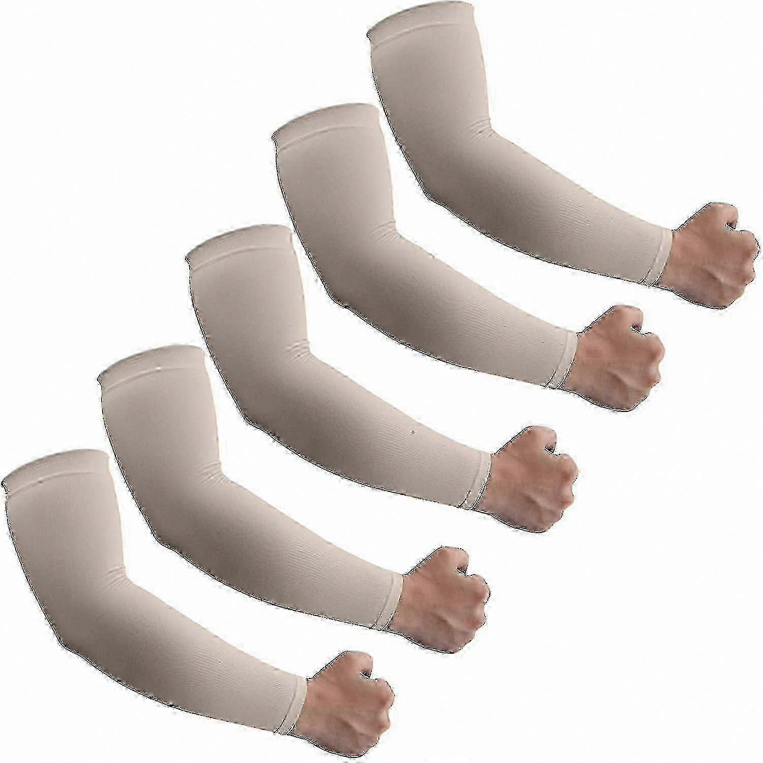Cooling Arm Sleeves with UPF 50+ for Sun Protection and Tattoo Coverage (5 Pairs)