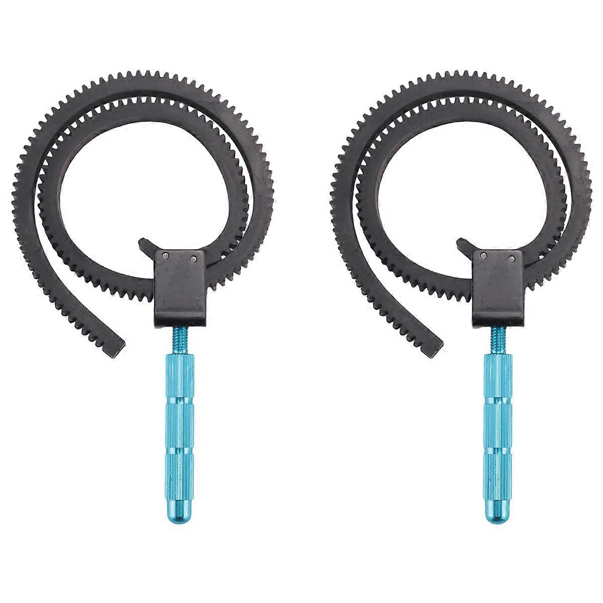2X Focus Ring,Zoom Ring Zoom Gear Focus with Aluminum Alloy Handle Compatible for Digital SLR Camera