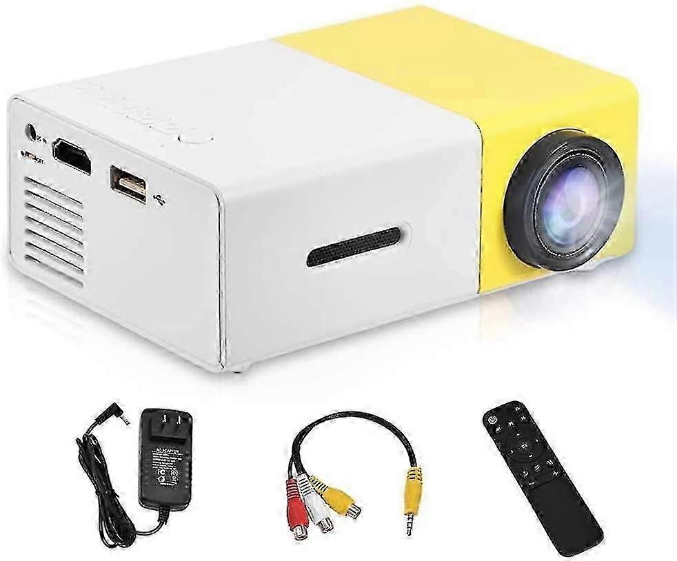 1080p LED Portable Projector - Mini Home Cinema Theater Movie Support