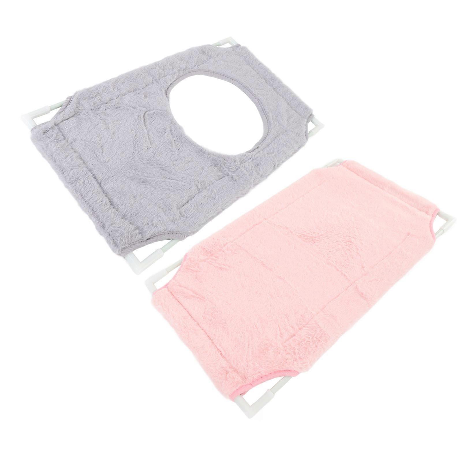 Cat Window Perch 2 Layers 33lbs Limit 48x31cm Gray+Pink Bed